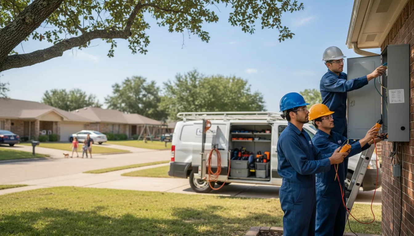 Certified electrician providing emergency electrical services in Rodessa, LA